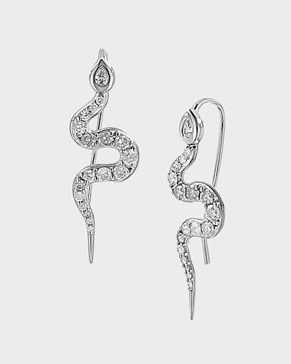 Diamond Snake Earrings